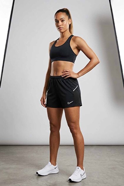 Kadın Şort Siyah - Günlük Fitness ve Antrenman Spor Şort