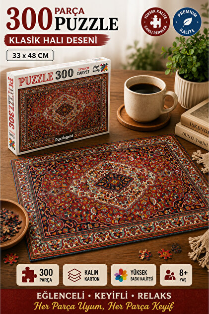 kidssan games Puzzleland Geleneksel Kilim Desenli 300 Parça Puzzle