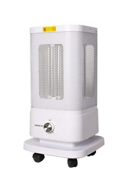 Vertical Quartz Heater 5 Sides 6 Tubes 2000W Safety Switch 2000 W RE-7-070 White