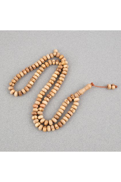 Walnut Wood 99-Piece Wheel Cut 8X6Mm Prayer Rosary