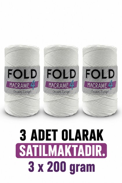 Polyester Macrame No.4 200 Grams 230 Meters 2 mm Thickness