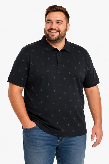Large Size Cotton Comfortable Fit Daily Use Polo Collar Men's T-Shirt
