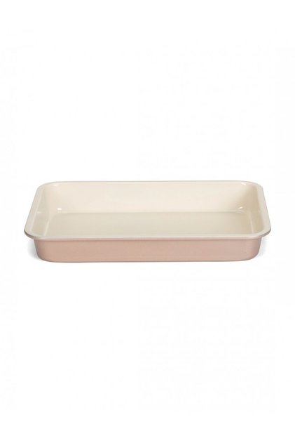 Tava copt, Patisse, Otel, 28 x 18cm, Roz/Bej