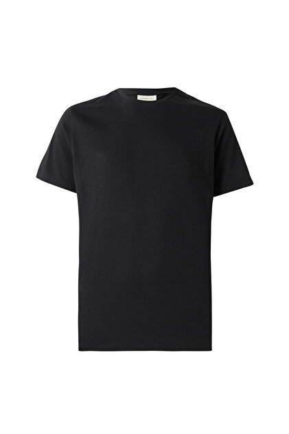 Tricou bărbătesc cu mânecă scurtă: Tricou clasic cu monogramă, mărimea L
