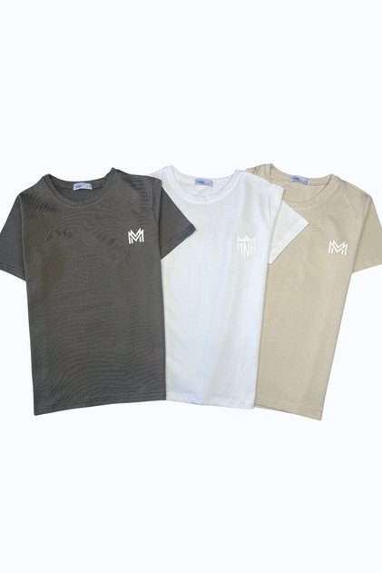 Crew Neck Printed Short Sleeve Children's T-Shirt