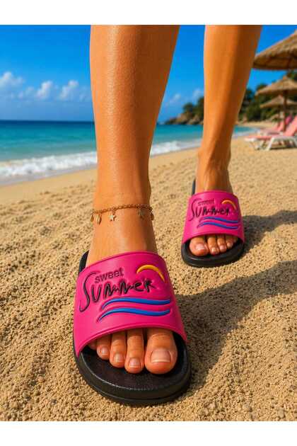 Anatomical Sole Lightweight and Comfortable Women's Beach Pool Terrace Bathroom Home and Street Slippers