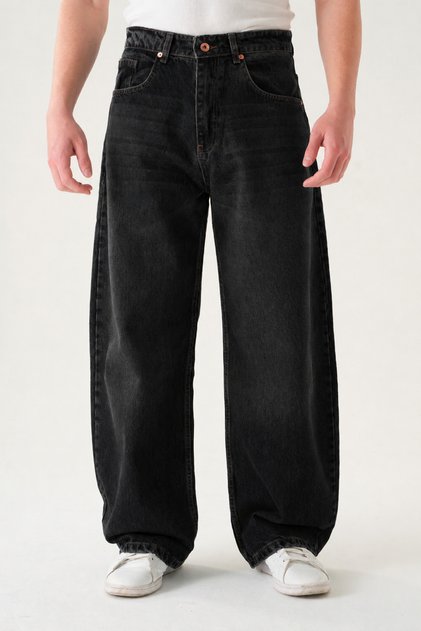 Normal Bel Baggy Jean | Ekstra Bol Kesim Erkek Kot Pantolon