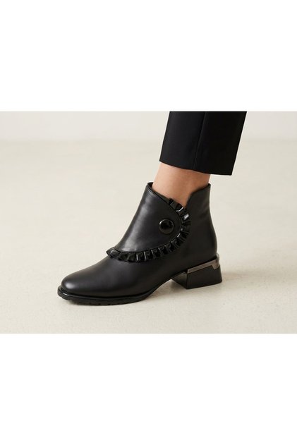 Genuine Leather Boots Women's Shoes