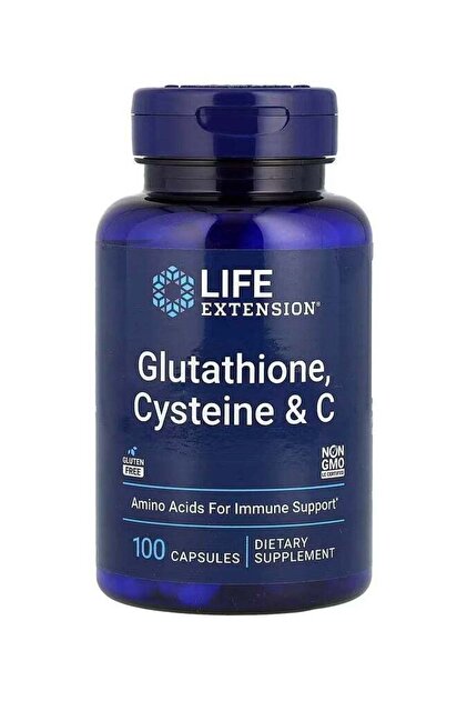 glutathione life extension Lifel Glutathione, Cysteine And C, 100 Capsules galactomyces glutathione Life Extension, Glutathione,