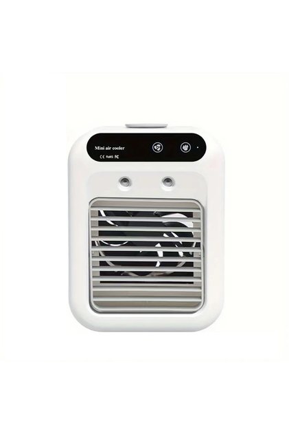 WHITE USB Rechargeable Portable Desktop Cooling Device, USB Charging, Suitable for Home, Office or D