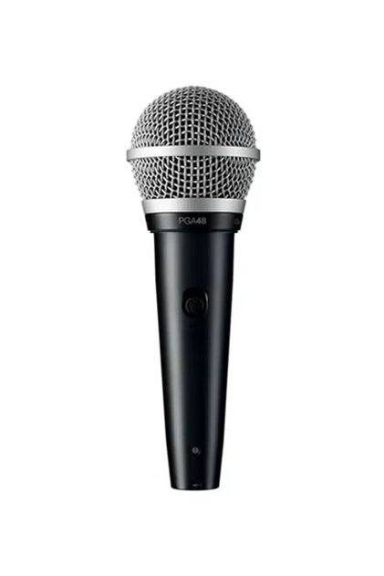 PGA48-QTR, Cardioid Dynamic Vocal Microphone, Voice Recording Studio, PC Gaming, Podcast & Live Streaming, Includes XLR to QTR Cable, Black