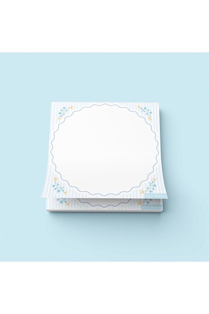Blue | Glue Cube Notepad (10X10Cm), 50 Sheets