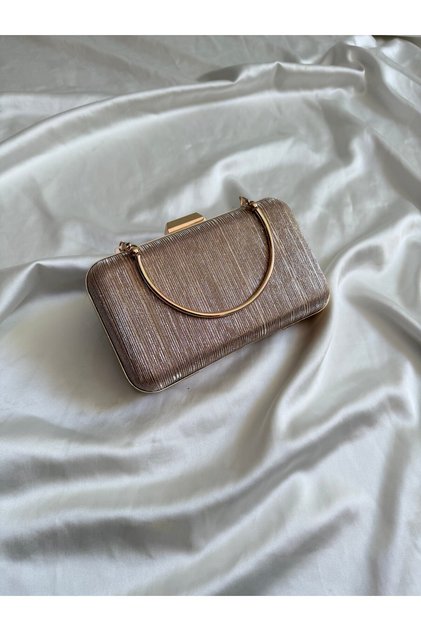 Lopez Model Wedding Engagement Evening Dress Bag Gold