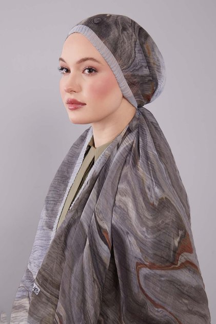 Olive Green Aura Muslin Shawl