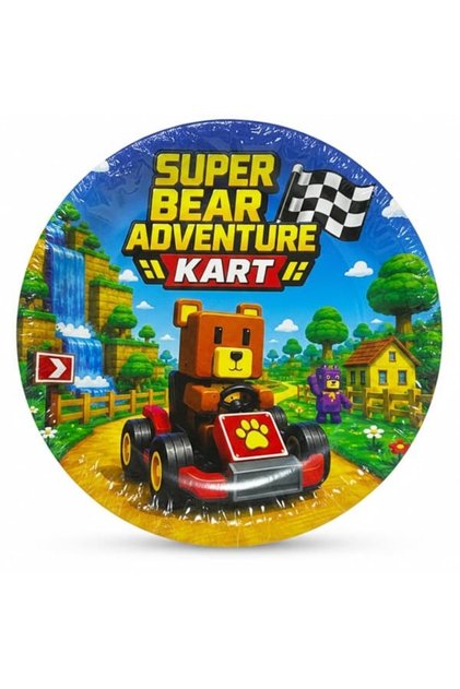 Super Bear Adventure Karton Tabak 8 Adet