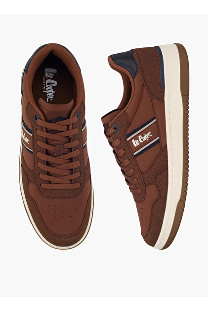 Men Logo Print Lace-Up Ankle Sneakers