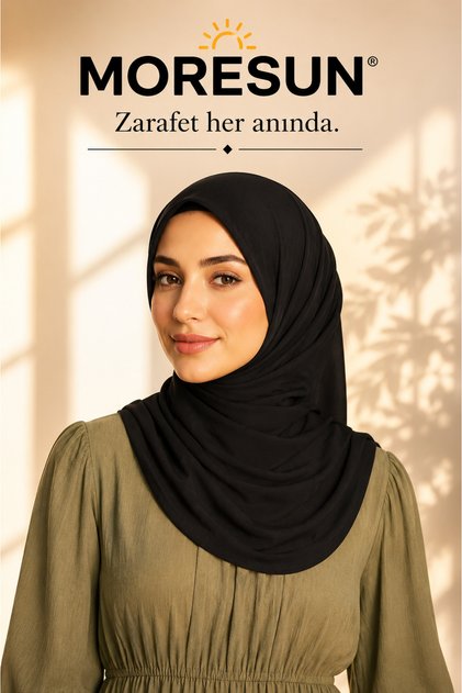 Practical Hijab Sandy Shawl - Ready-To-Wear Turban Hijab Scarf Prayer Cover