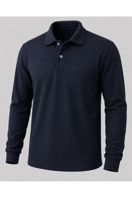 POLO YAKA CEPLİ KIŞLIK İŞ SWEATSHİRT