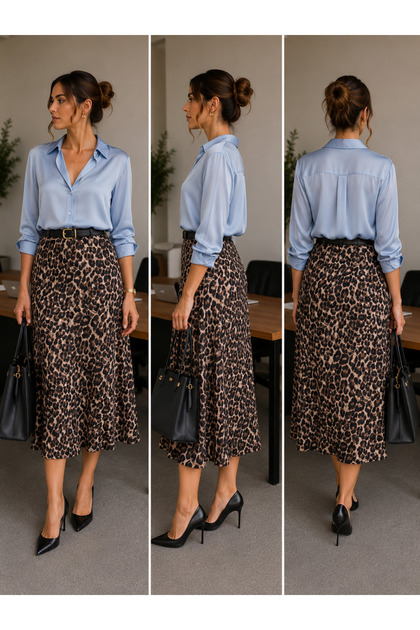 Imported Leopard Skirt