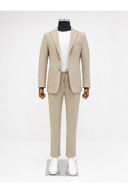 Italian Cut Sports Suit Sportswear Jogger Suit Jacquard Fabric