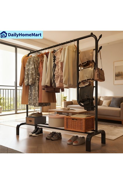 110cm widened multifunctional large-capacity coat rack