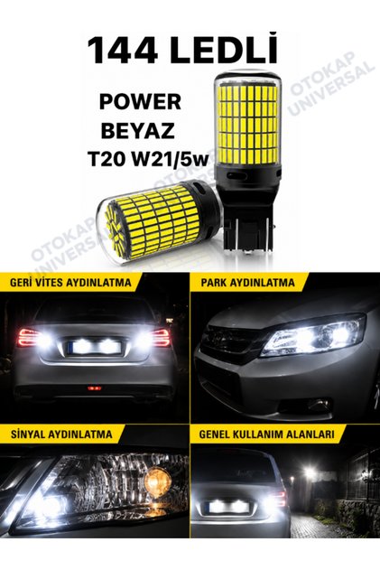 FEMEX Renault Symbol Led Gündüz Aydınlatma Ampulu Pemium T20 Beyaz