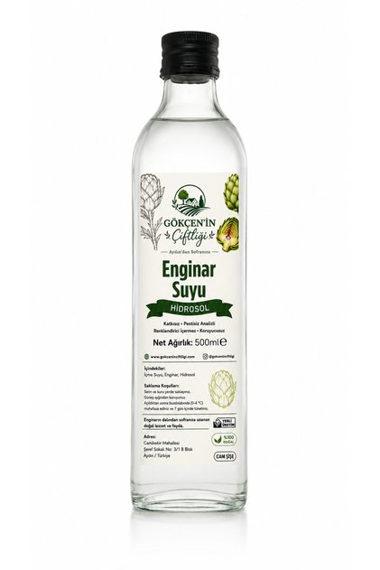 Cam şişe 500 ml damıtılmış enginar suyu
