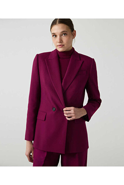 Vatkalı kruvaze blazer