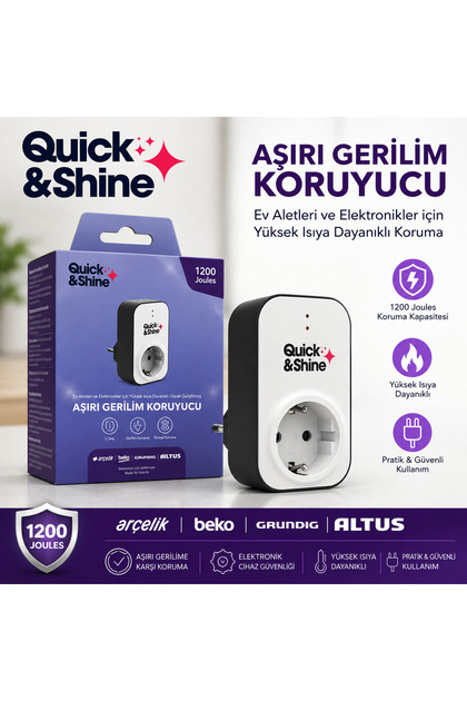Yeni Seri Orijinal Akım Korumalı Priz Tekli (1200 J Yüksek Kalite)