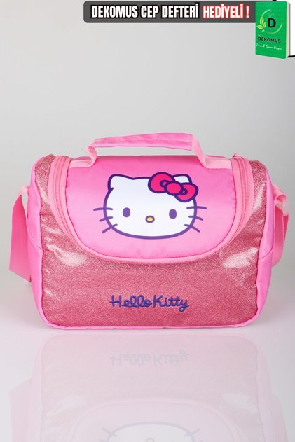 x Dekomus Lisanslı Glitter Bow Collection Termoslu Beslenme Çantası