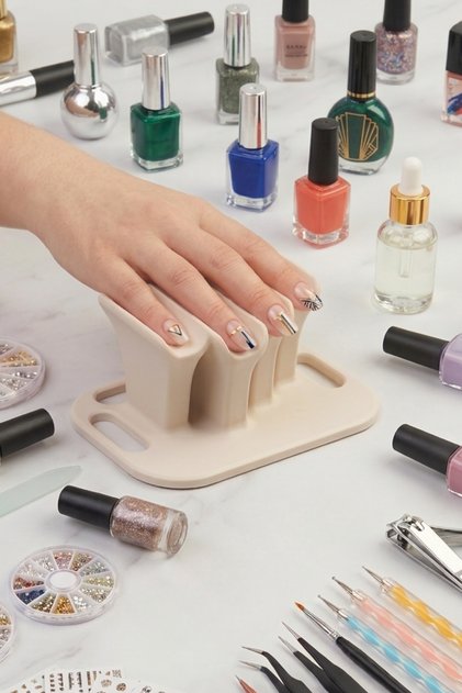 Professional Manicure Stand - Ergonomic Hand Support & Nail Polish Nail Care Stand - Prosthetic Nail & Nail Polish Application Stand