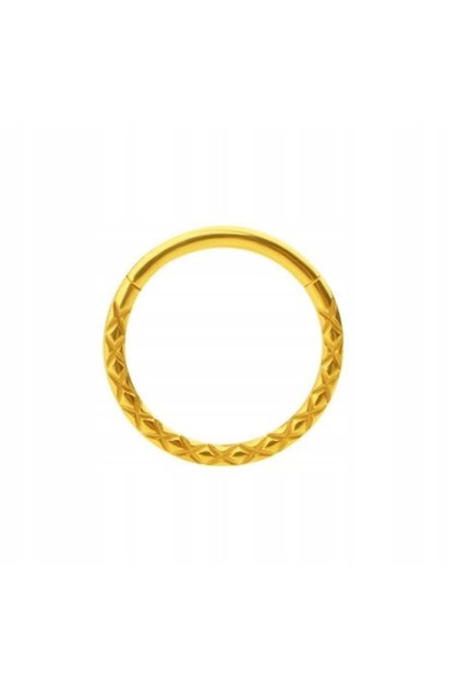 Inel clicker din titan, finisaj auriu, SEPTUM 1,2/8
