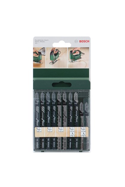 Panza fierastrau vertical, pentru lemn, Bosch, set 10 bucati