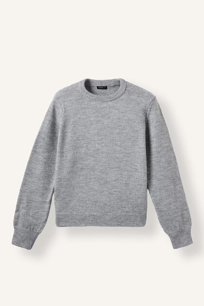 Regular Fit Bisiklet Yaka Basic Yün Karışımlı Kazak H9438AX26WN