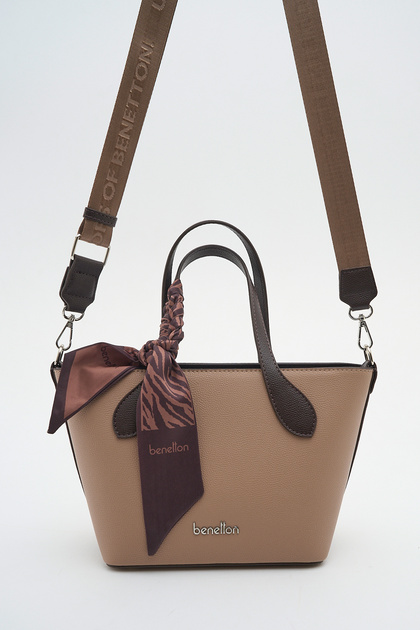 Benetton Women's Handbag Mink-Brown Bnt1945