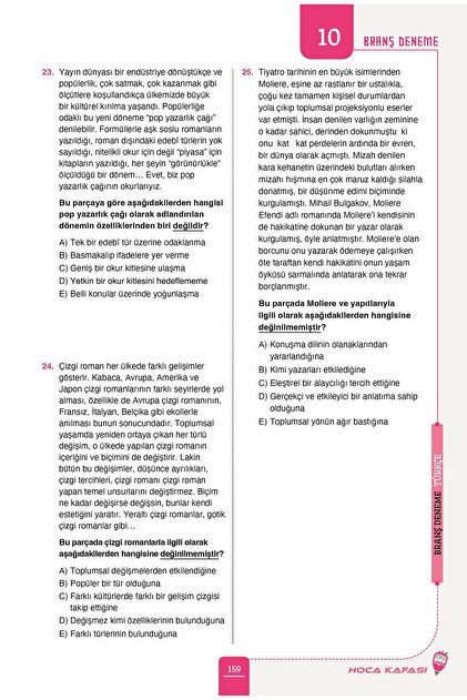 hoca kafası yayınları Hoca Kafası 2026 KPSS Türkçe 21 Deneme