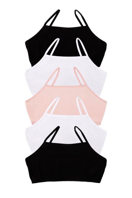 Girl's Cotton Bustier 5-Pack 67000
