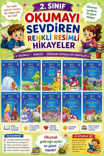 2. Colorful Illustrated Stories That Make Students Love Reading 17- 10 Books