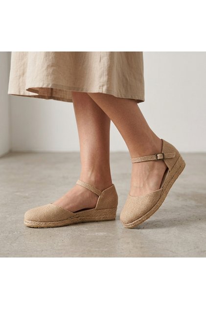 Handmade 3cm Straw Jute Banded Daily Women's Espadrille
