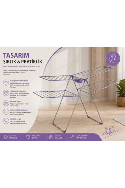 Nk-0595 Anomone Çamaşır Askısı