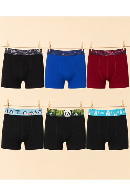 Men's Boxers 6 Pieces - Camouflage&Extinction Series