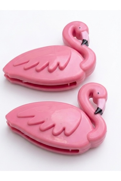 Yenigeldi 2 Adet Pembe Flamingo Plaj Havlu Mandal Klipsi – Güçlü