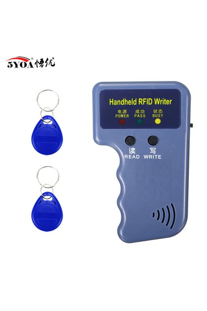 N-IDW01 2Blue Key Repetitive Handheld 125KHz EM4100 5200 RFID ID Card Writer Copier Duplicator Progr