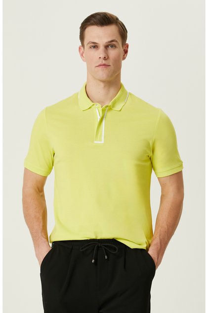Fıstık Yeşili Polo Yaka T-Shirt