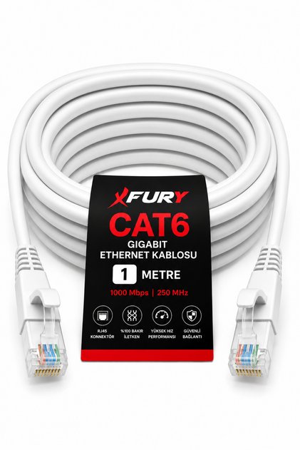 Cat6 Ethernet Cable 1 Meter Rj45 Lan Internet Modem Router Computer Cable