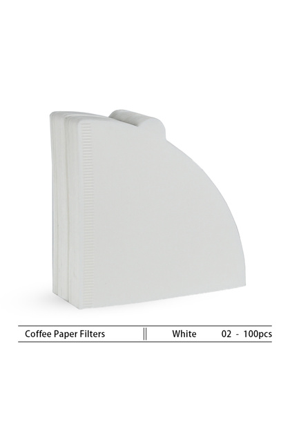 02 White Havmore Wood Pulp 02 Cone Filter Pour Over 2-4 Cups Natural Drip Coffee Paper Filters Make