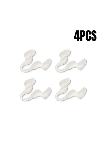 White 4PCS 2/4/6/8/10Pcs Nose Clip Anti Snoring Soft Nasal Dilator Stop Snore Device for Aid Easy Br