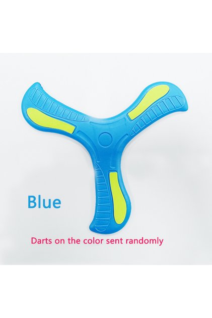 Blue Children Boomerang Soft Three-leaf Cross Outdoor Toy Flying Disc Adult-kids Interactive Sports