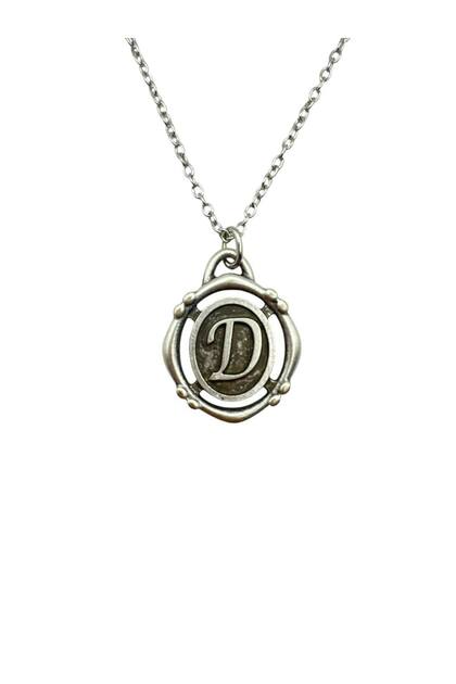 Letter D Antique Unisex Necklace – Personal, Elegant, and Original Design