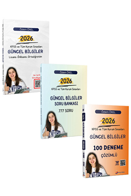 Dizgi Kitap 2026 KPSS ve Tüm Kurum Sınavları Güncel Bilgiler 3'lü